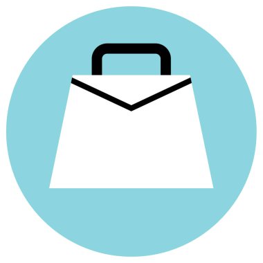 Alışveriş çantası. Basit resimleme 