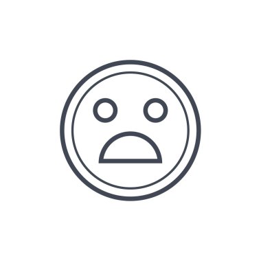 İfade simgesi, yüz ifadesi, duygu sembolü, vektör illüstrasyonu