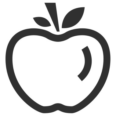 elma simgesi, vektör illüstrasyonu