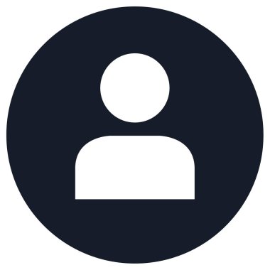 kullanıcı. Web simgesi basit illüstrasyon