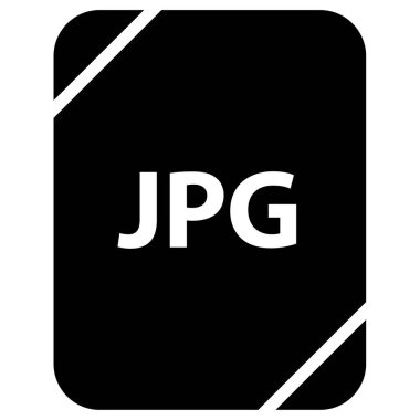jpg dosya simgesi, vektör illüstrasyonu basit tasarım