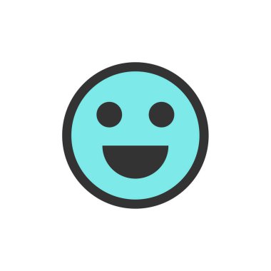 emoji, yüz ifadesi sembolü, simge simgesi, vektör illüstrasyonu