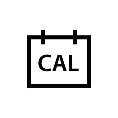 Takvim simgesi, vektör çizimi