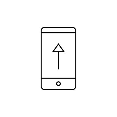 Akıllı telefon simgesinin vektör illüstrasyonu 