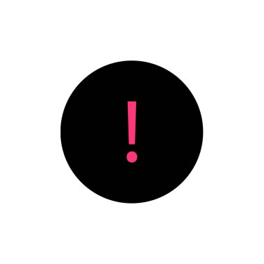  Ünlem işareti simgesi vektör çizim