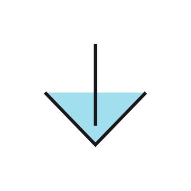 Basit ok tasarımı vektör çizimi