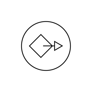 ok simgesi vektör illüstrasyonu