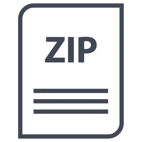 Zip Extensión Nombre Del Documento — Vector de stock