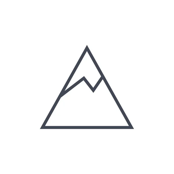 Ilustração Vetorial Ícone Moderno Pico Neve — Vetor de Stock