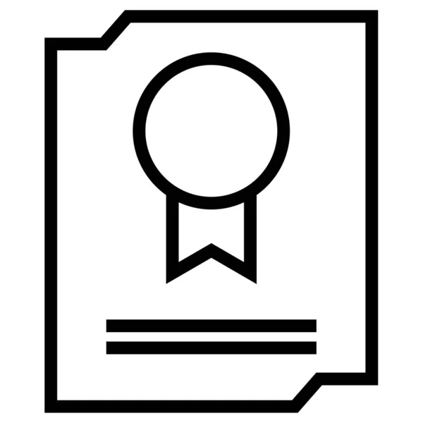 Vektor Ikony Dokumentu Izolovaný Bílém Pozadí — Stockový vektor