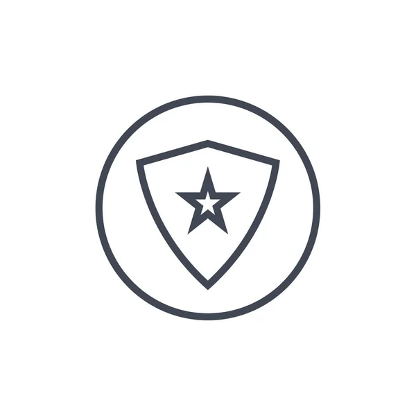 Vektor Ikon Stínění Izolovaný Bílém Pozadí Hvězdicově Transparentní Znak Čára — Stockový vektor