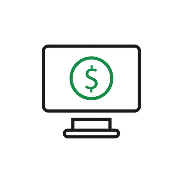 Geld Symbol Vektor Isoliert Auf Weißem Hintergrund Für Ihr Web — Stockvektor