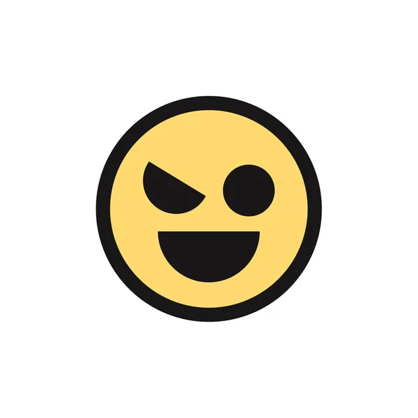 Emoji Icono Expresión Cara Símbolo Emoción Vector Ilustración — Archivo Imágenes Vectoriales