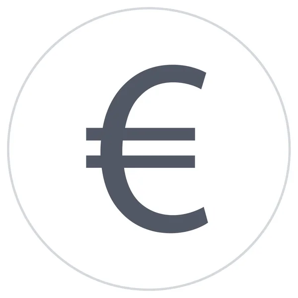 Ícone Sinal Euro Ilustração Vetorial Design Simples — Vetor de Stock