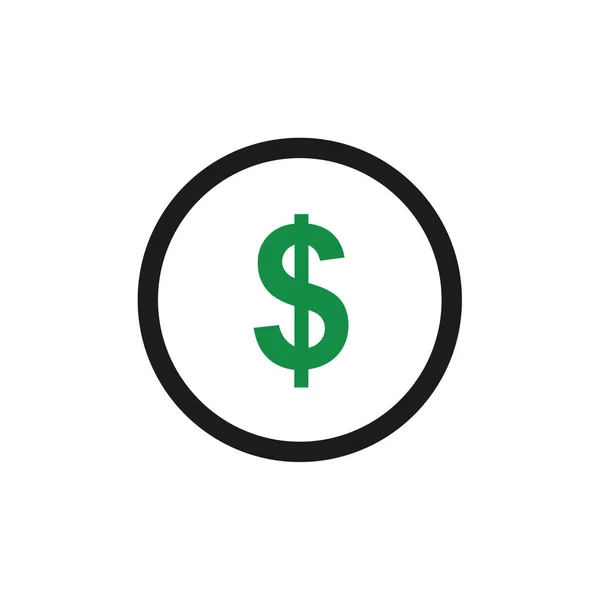 ドルのロゴベクトルアイコンテンプレート — ストックベクタ