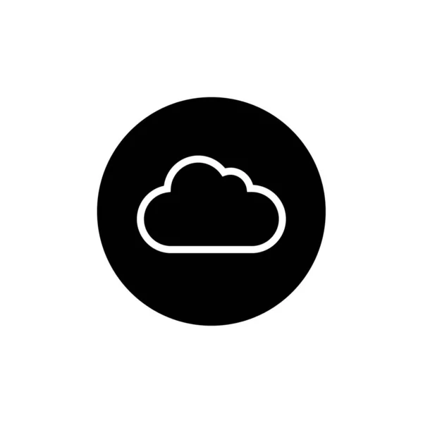 Wolkensymbol Vektor Schriftzug — Stockvektor