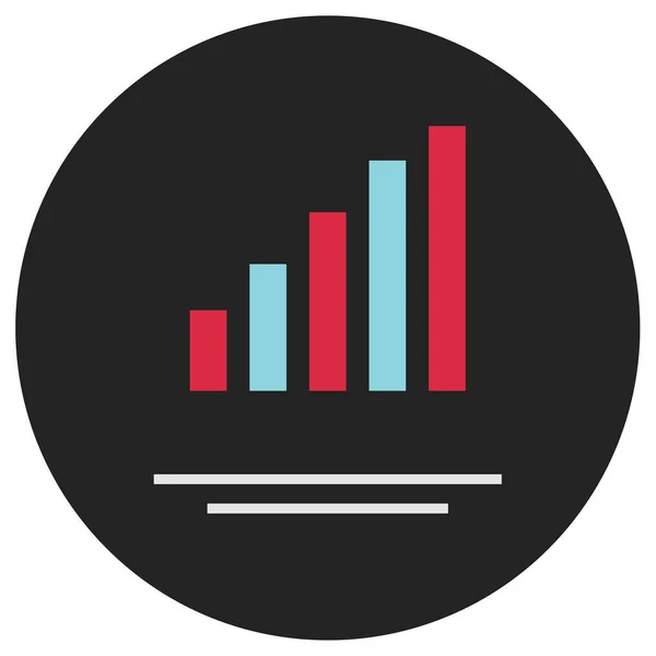 Chart Web Icon Simple Illustration — Stock Vector