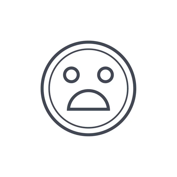 Значок Емодзі Вираз Обличчя Символ Емоцій Векторні Ілюстрації — стоковий вектор