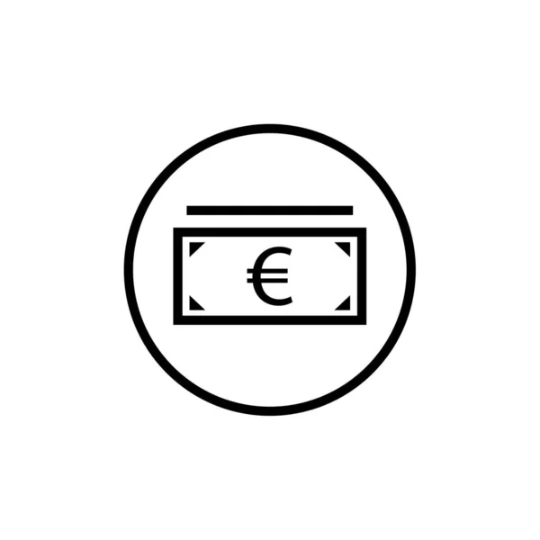 Ilustração Vetorial Sinal Euro —  Vetores de Stock