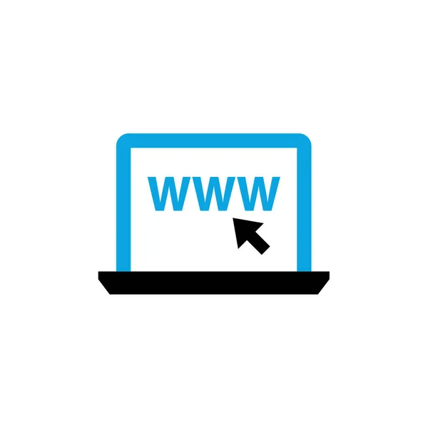 Sitio Web Icono Vector — Vector de stock