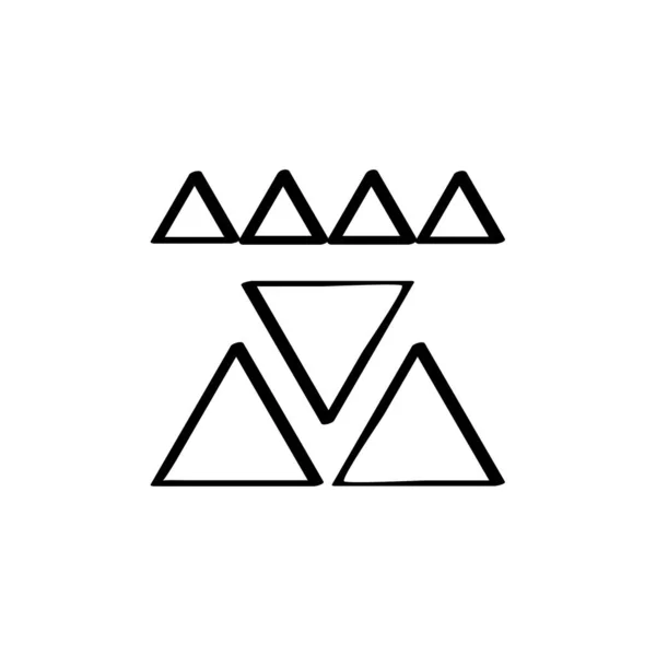 Значок Трикутника Векторна Ілюстрація Простий Дизайн — стоковий вектор