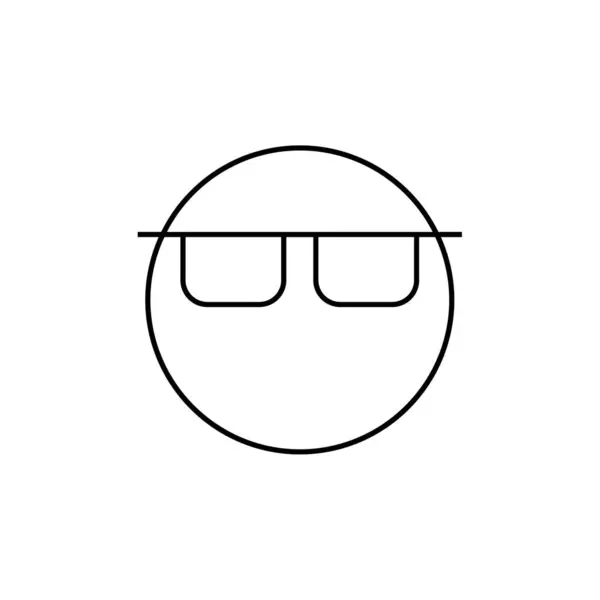 Çizgi Çizgi Film Yüz Gözlükleri — Stok Vektör