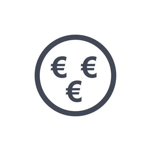 Ilustracja Wektora Waluty Euro — Wektor stockowy