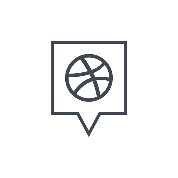 Dribbble Social Media Logo Vector Illustration — Stock Vector