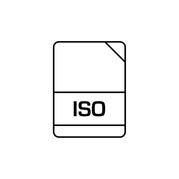 Iso Fichier Extension Document — Image vectorielle