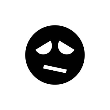 İfade simgesi, yüz ifadesi, duygu sembolü, vektör illüstrasyonu