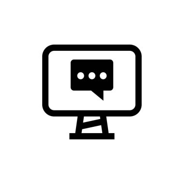 SMS & Metin Mesajlaşması ikon vektör çizimi