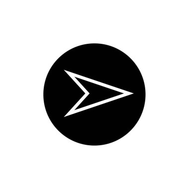 ok, web basit simgesi illüstrasyonu