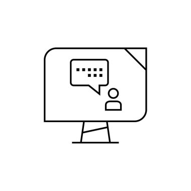 SMS & Metin Mesajlaşması ikon vektör çizimi