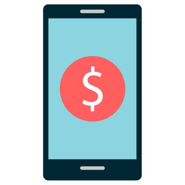 akıllı telefon simgesi basit vektör illüstrasyonu