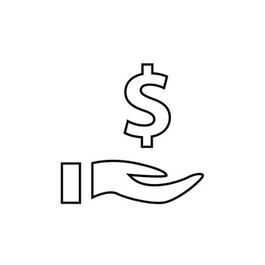 para simgesi vektör çizim şablonu 