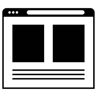 wirefram simgesi vektör illüstrasyonu