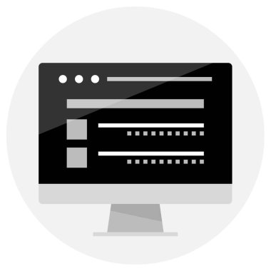 wirefram simgesi vektör illüstrasyonu