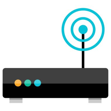 Yönlendirici. Web simgesi basit illüstrasyon