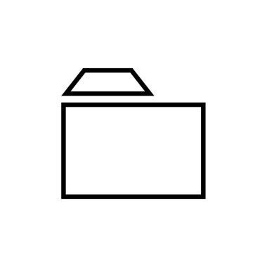 kutu simgesi vektörü. paket simgesi vektörü. 