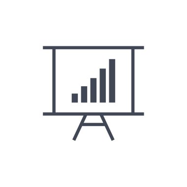 sunum simgesi vektör illüstrasyonu