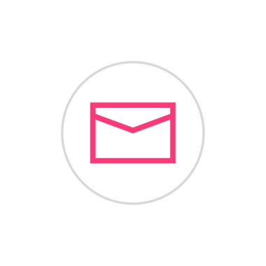 e- posta web simgesi, basit illüstrasyon