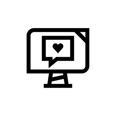 SMS & Metin Mesajlaşması ikon vektör çizimi