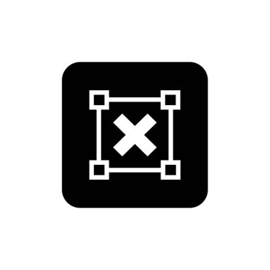 Soyut çokgen geometrik simge, vektör illüstrasyonu 