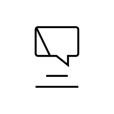 metin iletisi vektör illüstrasyonu 