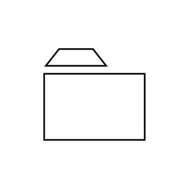 kutu simgesi, vektör illüstrasyonu 