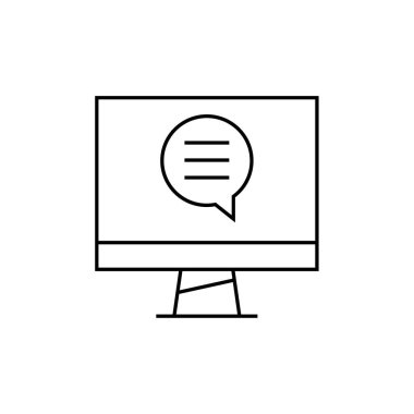 SMS & Metin Mesajlaşması ikon vektör çizimi