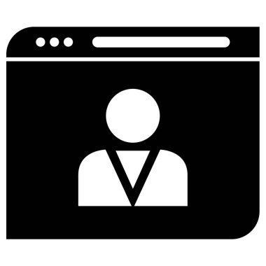 kullanıcı profili simgesi, vektör illüstrasyonu basit tasarım