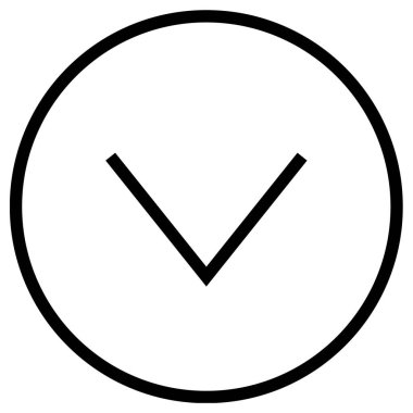 ok aşağı simge vektör illüstrasyonu