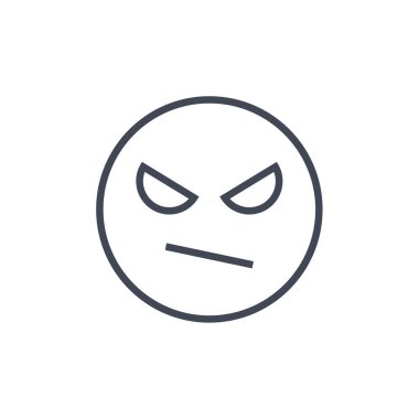 emoji, yüz ifadesi sembolü, simge simgesi, vektör illüstrasyonu