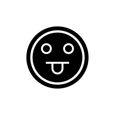 İfade simgesi, yüz ifadesi, duygu sembolü, vektör illüstrasyonu